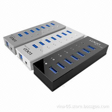 New design high-speed 7-port USB3.0 hub